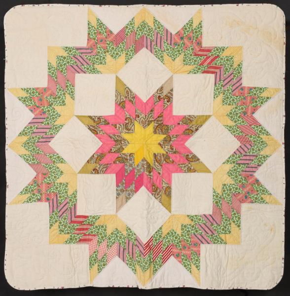 A LONE STAR PATTERN CRIB QUILTThe