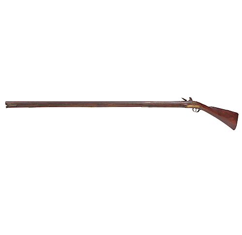 A LONG COLONIAL FLINTLOCK FOWLER,