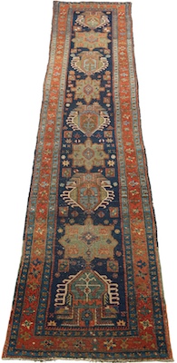 A Long Kazak Runner Apprx.