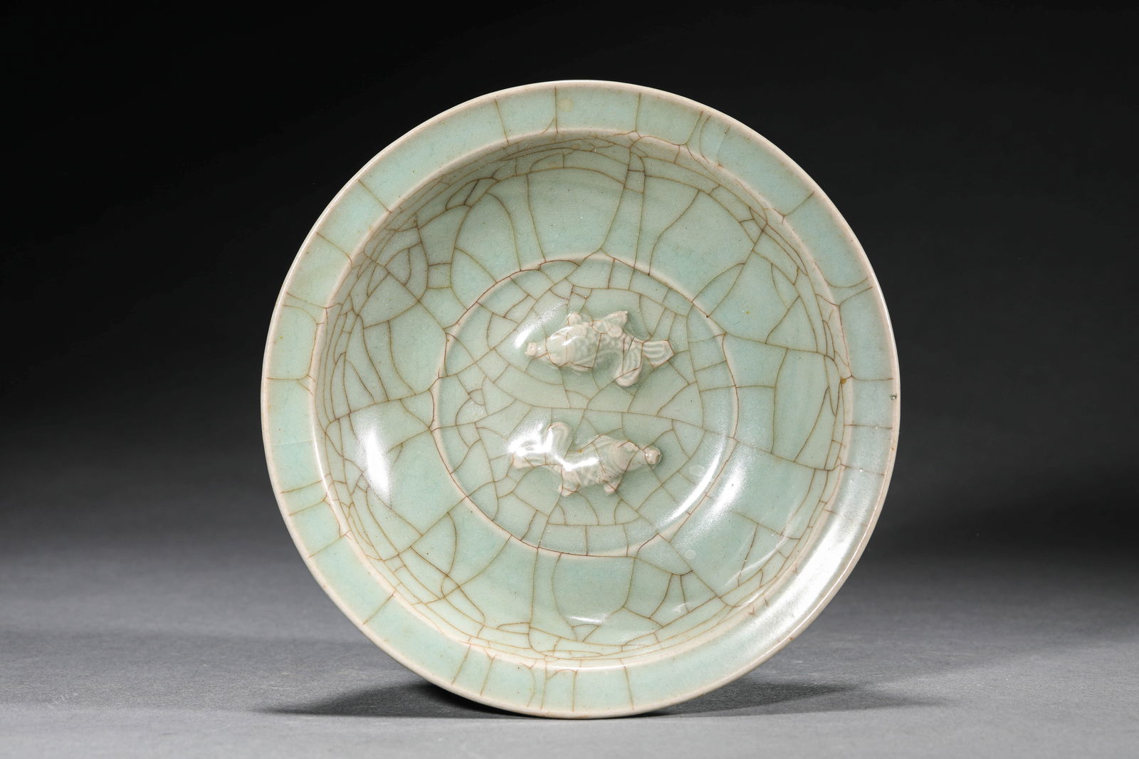 A LONGQUAN CELADON 'DOUBLE FISH'