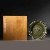 A LONGQUAN TYPE CELADON GLAZED