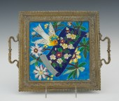 A Longwy Faience Double Handle