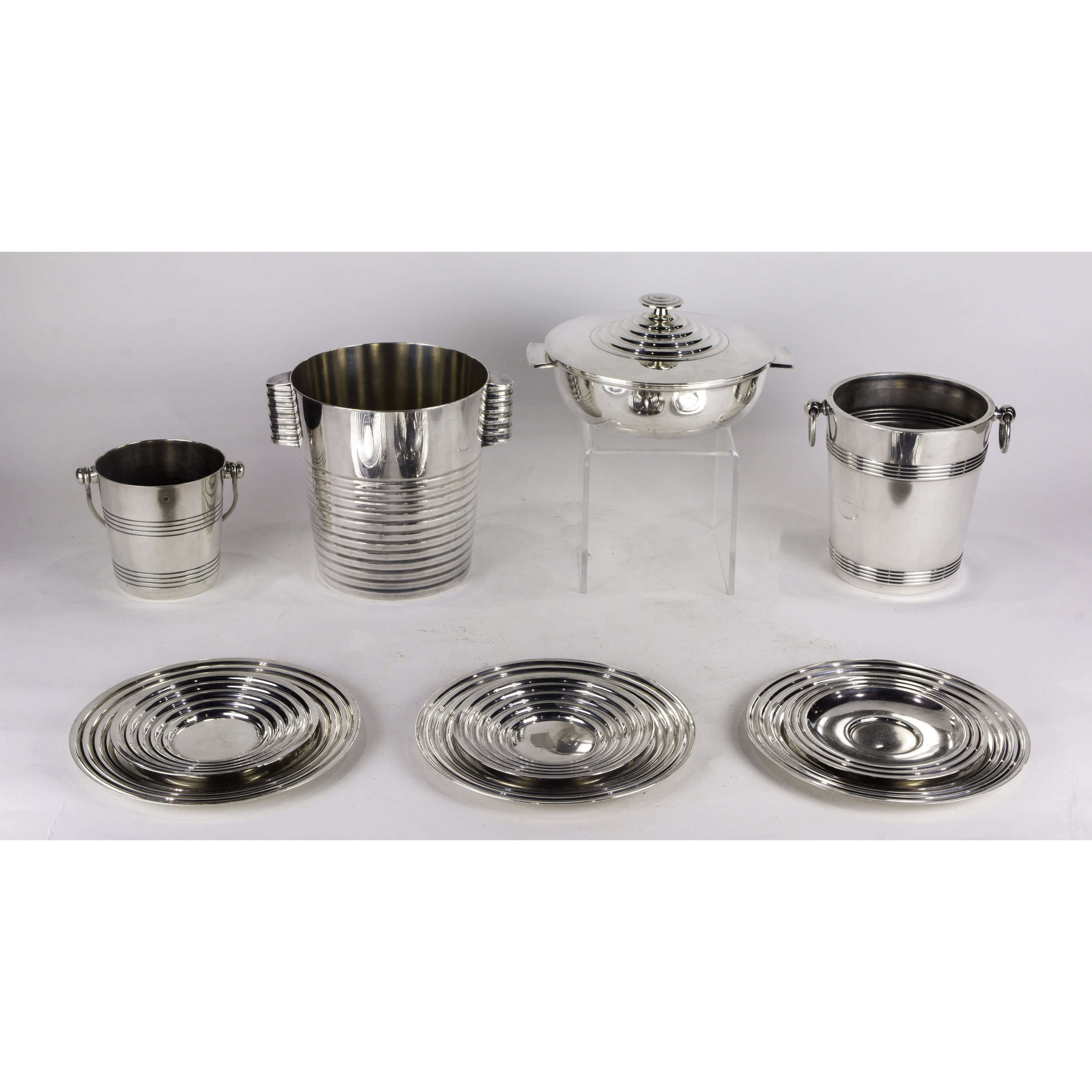 A (LOT OF 10) ART DECO CHRISTOFLE