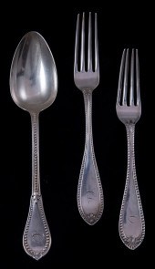 A (LOT OF 15) GORHAM BEADED ST
