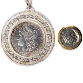 A (LOT OF 2) COIN JEWELRY ITEM