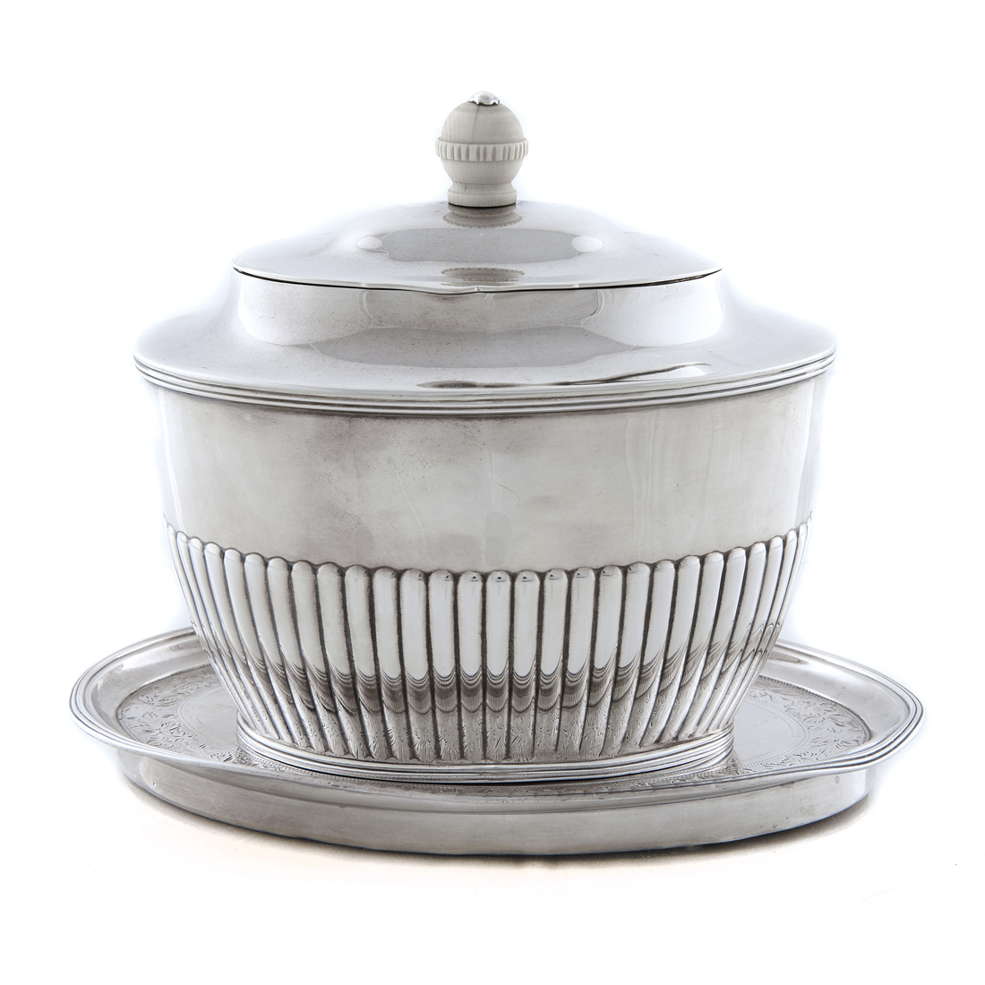 A (LOT OF 2) ENGLISH STERLING TABLE