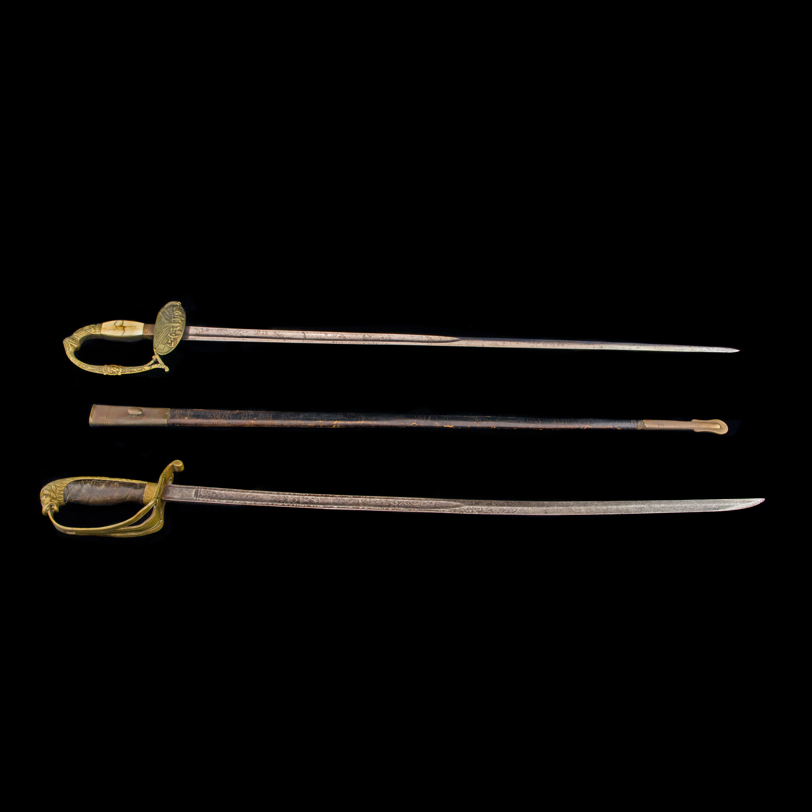 A (LOT OF 2) EUROPEAN OFFICER'S