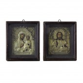 A (LOT OF 2) RUSSIAN ICONS: EA