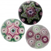 A (LOT OF 3) BACCARAT STYLE GA