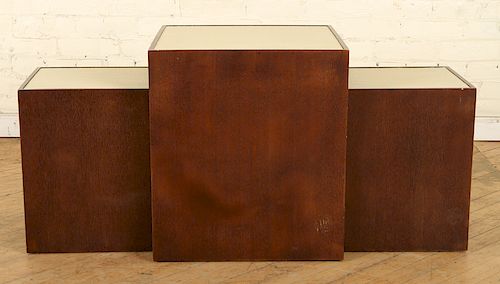 A LOT OF 3 FAUX SHAGREEN SIDE