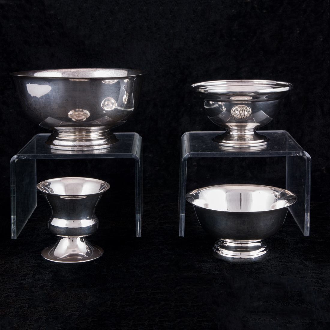 A (LOT OF 3) STERLING REVERE TYPE