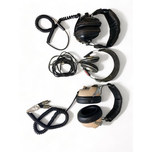 A LOT OF 3 VINTAGE EARPHONES