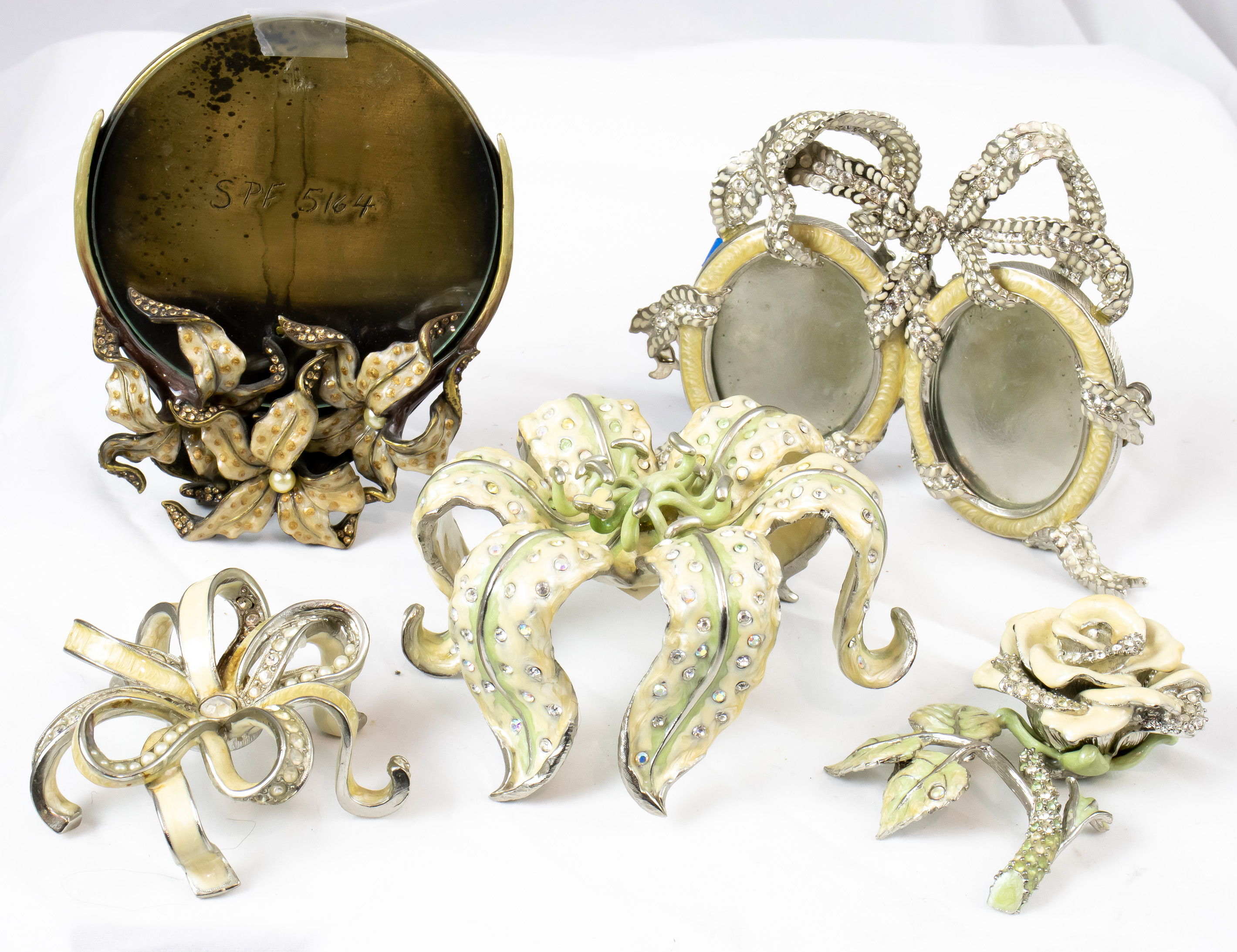 A (LOT OF 5) JAY STRONGWATER ENAMEL