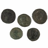 A (LOT OF 5) ROMAN COINS A (lo