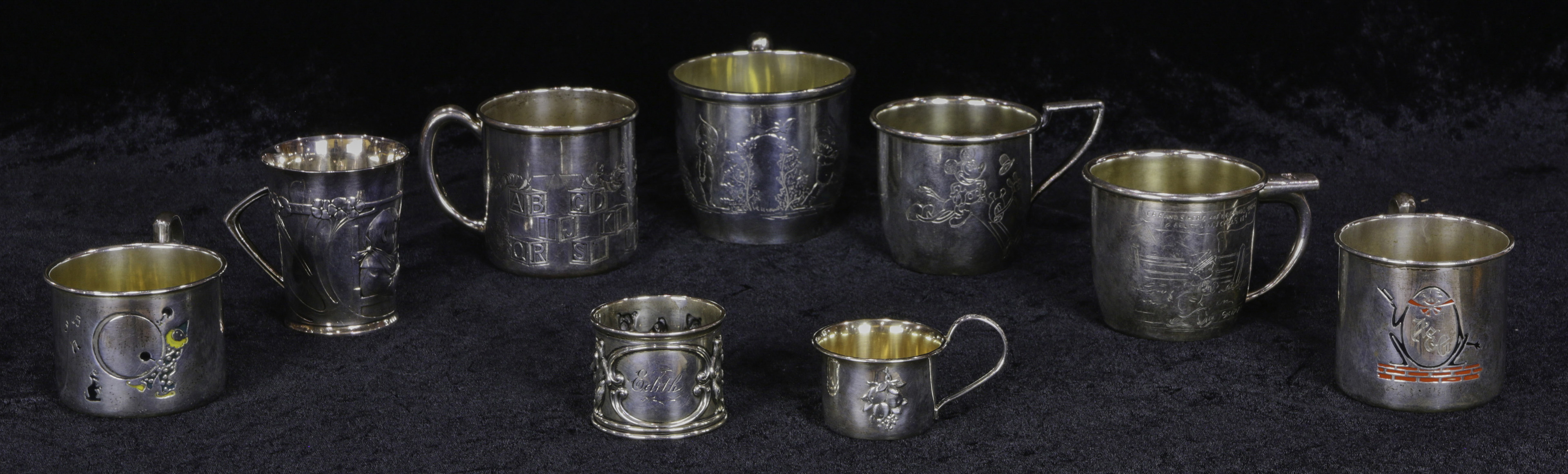 A (LOT OF 9) MOSTLY STERLING