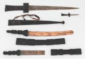 A Lot of African Leather Scabb