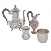 A LOT OF EUROPEAN SILVER TEA W