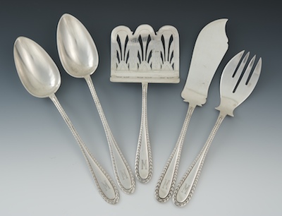 A Lot of Five Antique German Silver