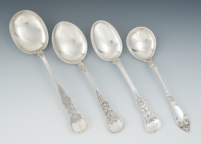 A Lot of Four German Silver Serving