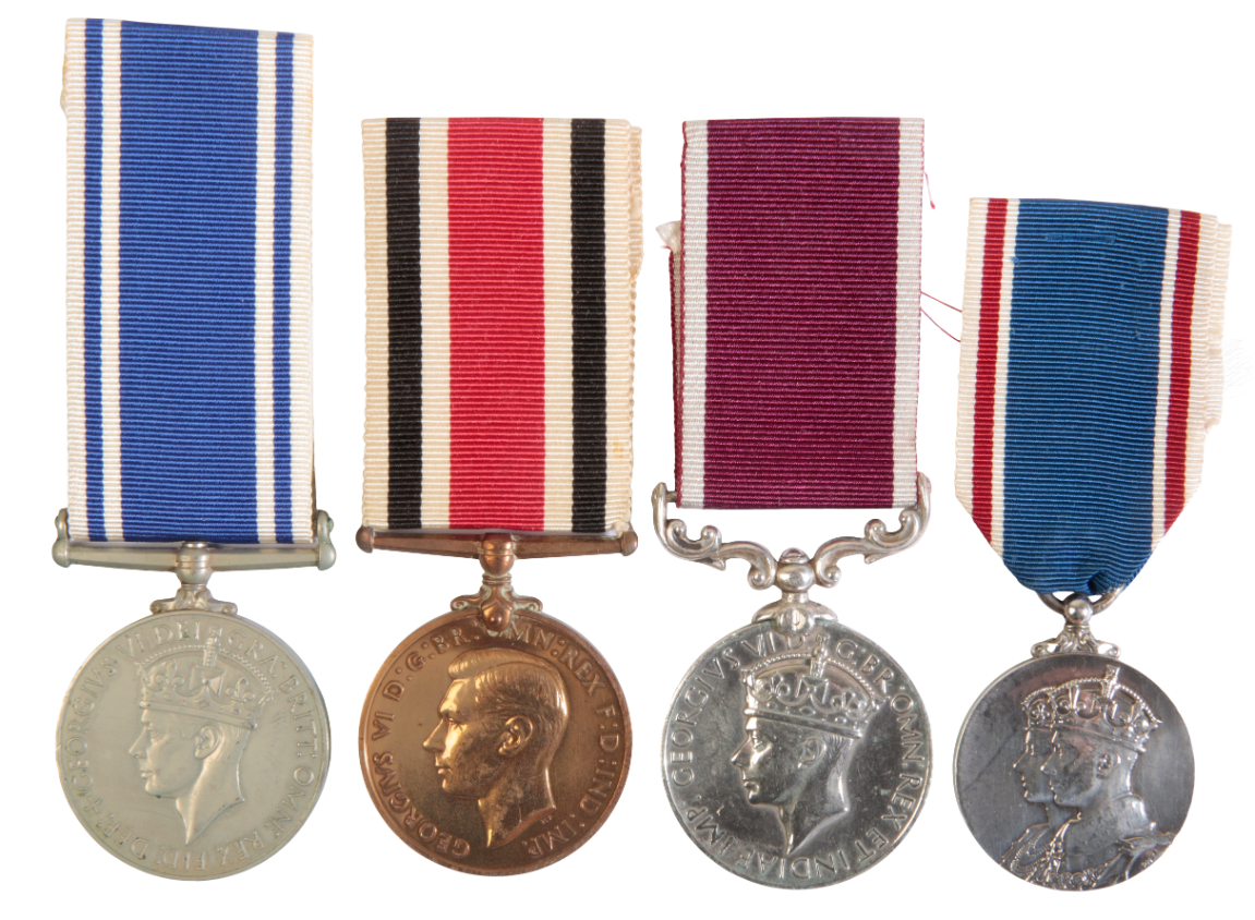 A LOT OF FOUR MEDALS GVI Indian