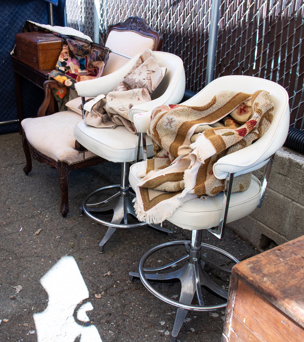 A LOT OF FURNITURE AND RUGS: PAIR
