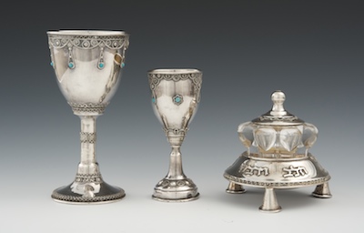 A Lot of Judaic Two Sterling Silver