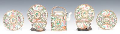 A Lot of Rose Medallion Teaware A