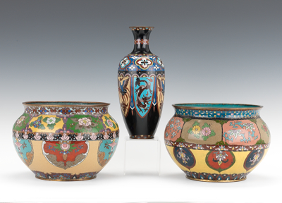 A Lot of Three Chinese Cloisonne