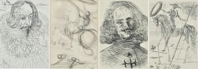 A Lot of Three Etchings after