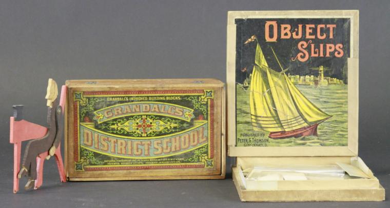 a/ LOT OF TWO EARLY WOOD AND