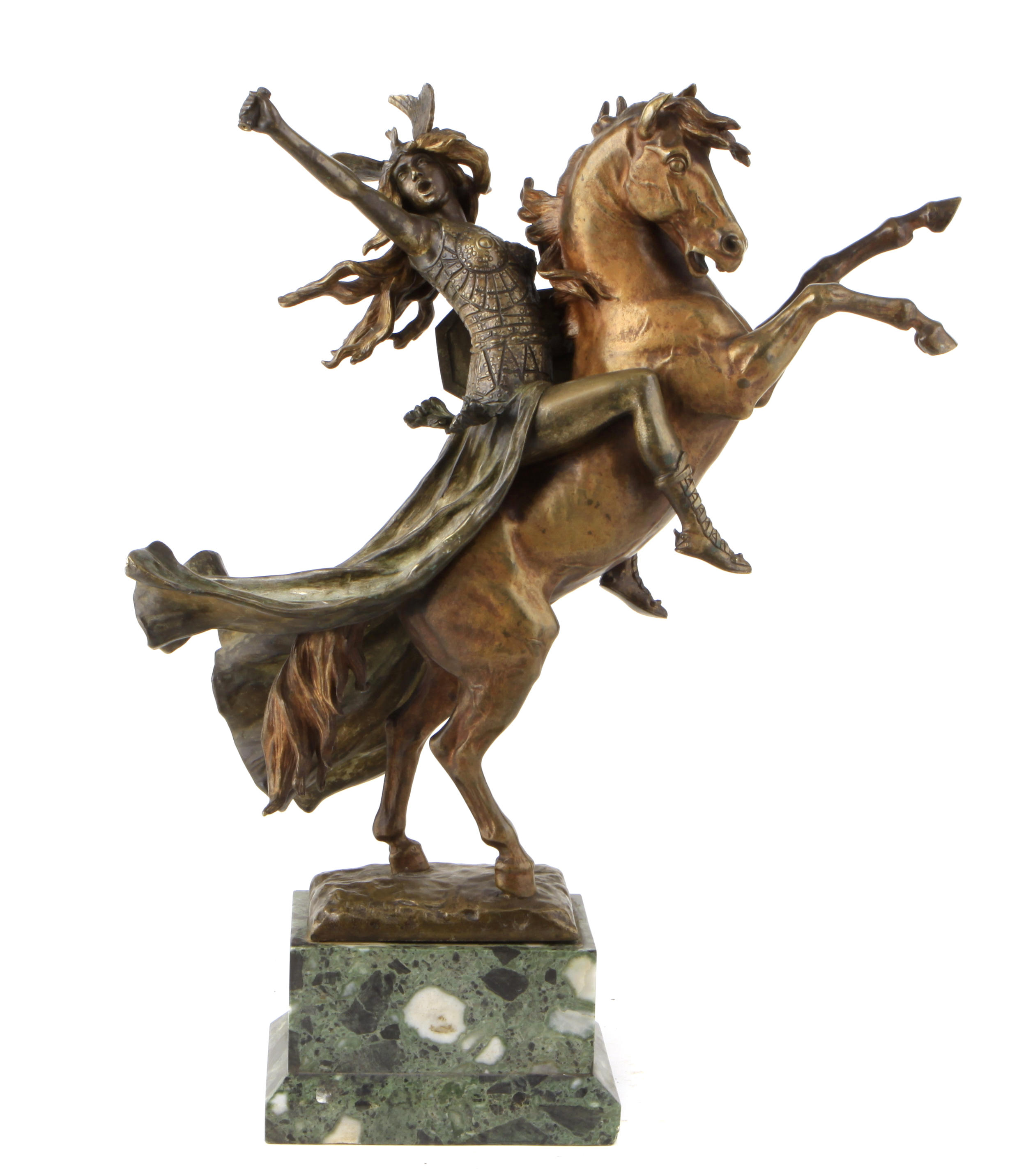A Louis Chalon patinated bronze