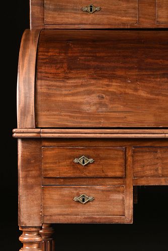 A LOUIS PHILIPPE CARVED MAHOGANY