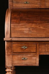 A LOUIS PHILIPPE CARVED MAHOGA