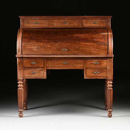 A LOUIS PHILIPPE CARVED MAHOGANY