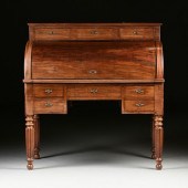 A LOUIS PHILIPPE CARVED MAHOGA