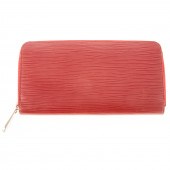 A LOUIS VUITTON EPI ZIPPY WALL