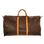 A LOUIS VUITTON KEEPALL BANDOU
