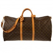 A LOUIS VUITTON KEEPALL BANDOU