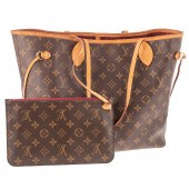 A LOUIS VUITTON MONOGRAM NEVER