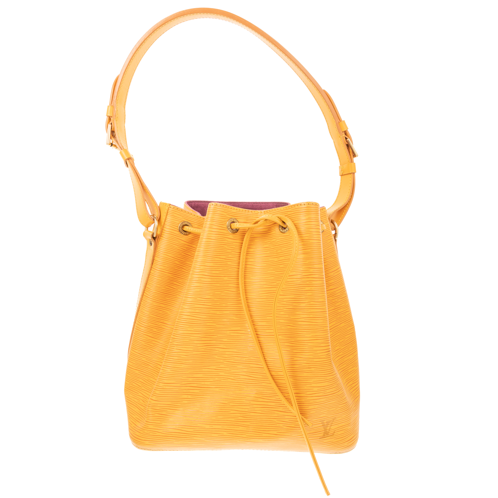 A LOUIS VUITTON NOE EPI PM A yellow