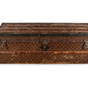 A Louis Vuitton Steamer Trunk Early