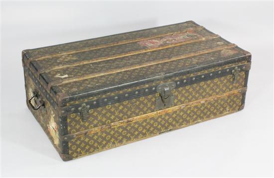 A Louis Vuitton wood and leather
