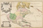 A LOUIS XIV MAP, "L'AMERIQUE S