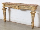 A LOUIS XIV STYLE PAINTED CONS