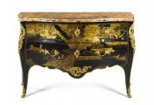 A Louis XV Gilt Bronze and Lac