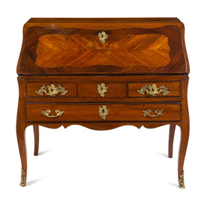 A Louis XV Gilt Bronze Mounted