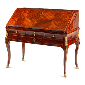 A Louis XV Gilt Bronze Mounted