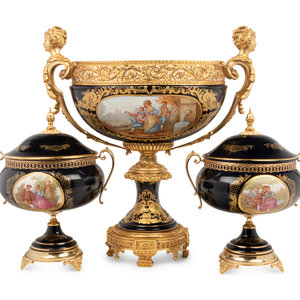 A Louis XV Limoges Style Gilt