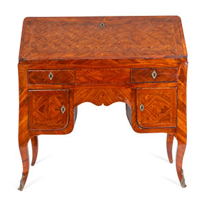 A Louis XV Parquetry Bureau en