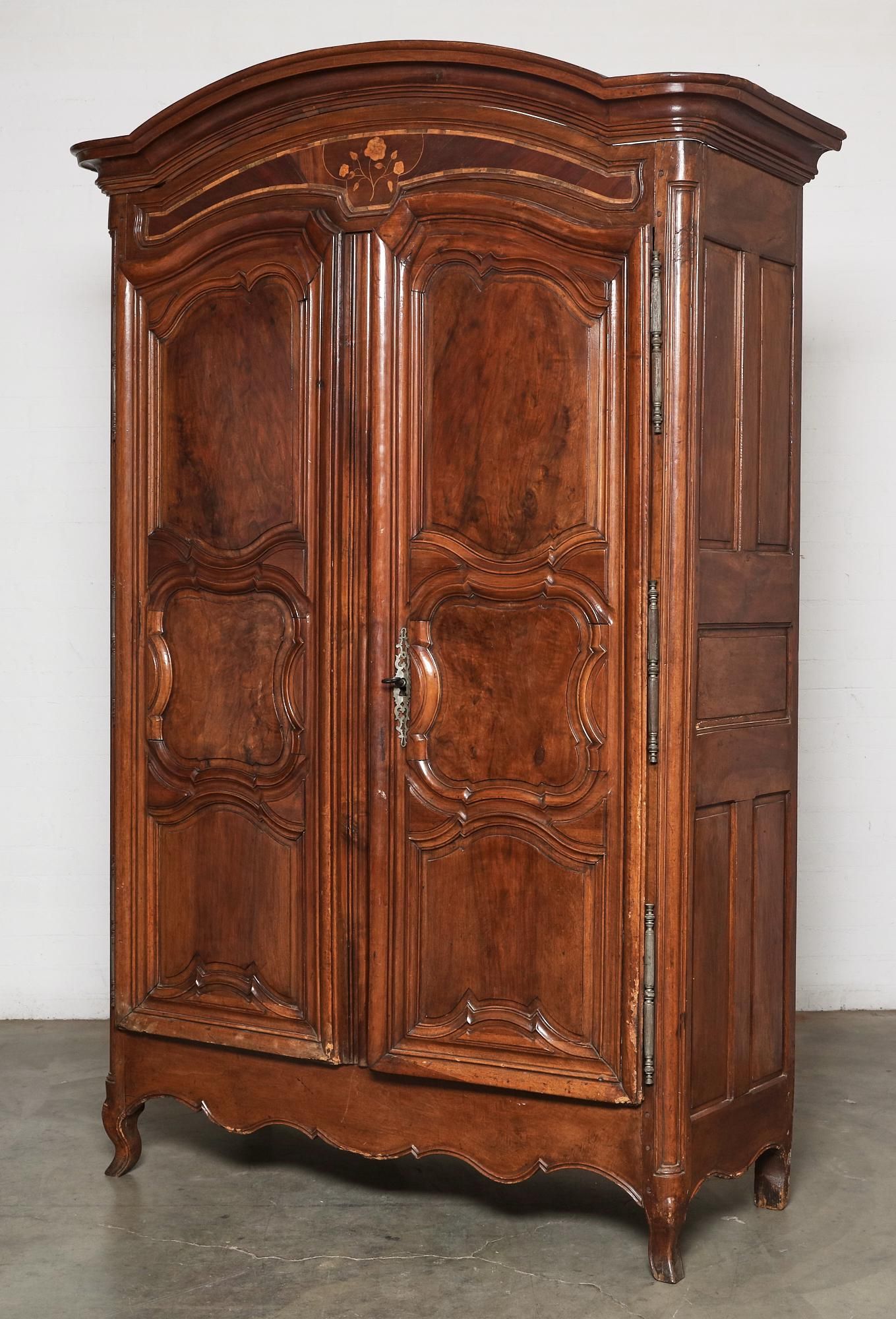 A LOUIS XV PROVINCIAL MARQUETRY
